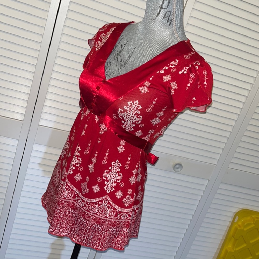 Red n white tunic